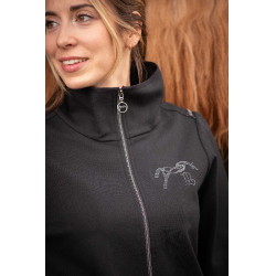 Chaqueta Pénélope Tweeny con strass Negro