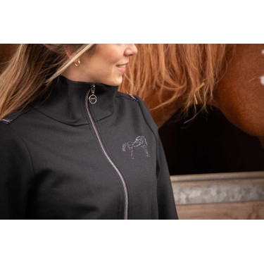 Chaqueta Pénélope Tweeny con strass Negro