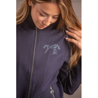 Chaqueta Pénélope Tweeny con strass Marino Azul marino