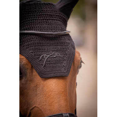 Bonete para caballos Pénélope Algodón Negro