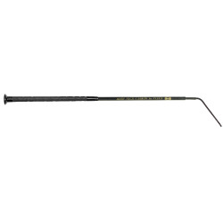 Fusta de doma LECK Carbon telescópica Negro