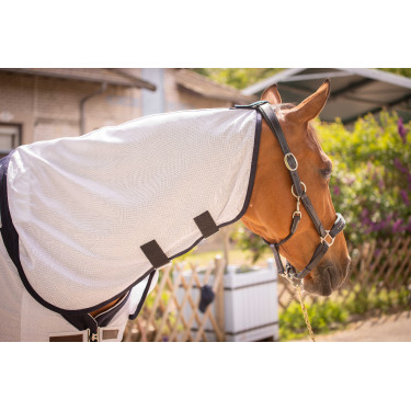 Manta PADDOCK UV-mesh combo Blanco