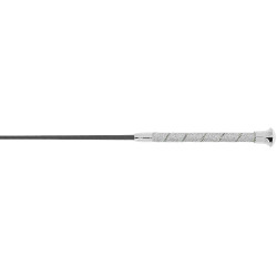 Dressurgerte Whip & Go Strassy Plateado Gris