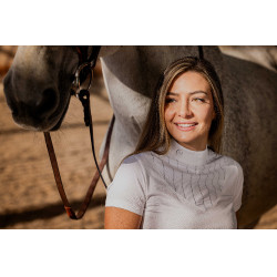 Polo EQUITHÈME 'Funza' de manga corta Blanco Polo EQUITHÈME 'Funza' de manga corta Blanco