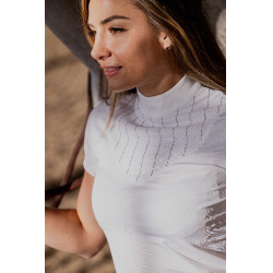 Polo EQUITHÈME 'Funza' de manga corta Blanco Polo EQUITHÈME 'Funza' de manga corta Blanco