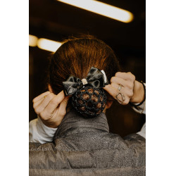 Rejilla para el cabello Equithème Perle Negro / blanco