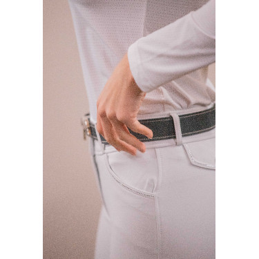 Polo de concurso con mesh y mangas largas PENELOPE Seville Blanco