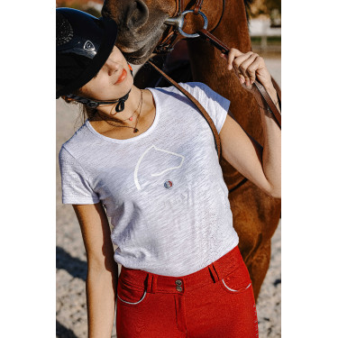 Camiseta Equithème Claire Blanco