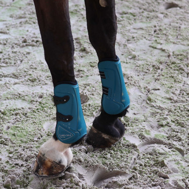 Guarniciones con protectores de menudillo Lami-Cell Elite Turquesa Azul