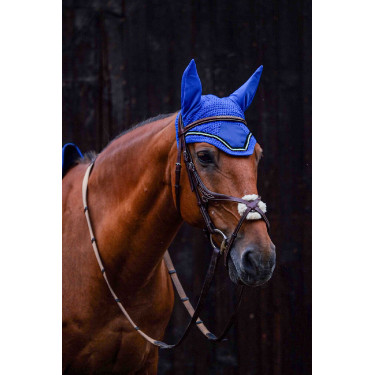 Bonete antimoscas Equithème Domino Azul real Bonete antimoscas Equithème Domino Azul real