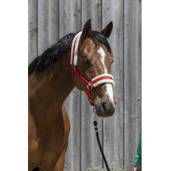 Licol Riding World borreguillo sintético Roja Rojo