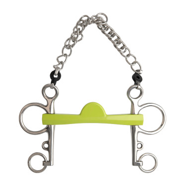 Mors pelham Metalab Flexi Soft media luna ramas largas Verde