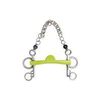 Mors pelham Metalab Flexi Soft media luna ramas cortos Verde