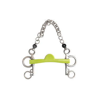 Mors pelham Metalab Flexi Soft media luna ramas cortos Verde