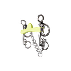 Mors pelham Metalab Flexi Soft media luna ramas cortos Verde