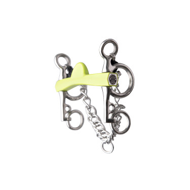 Mors pelham Metalab Flexi Soft media luna ramas cortos Verde