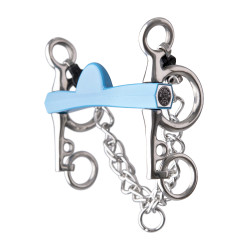 Muserola pelham Metalab Flexi media luna ramas cortas Azul