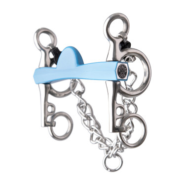 Muserola pelham Metalab Flexi media luna ramas cortas Azul