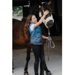 Chaleco sin mangas Equithème Lina para niños Turquesa Azul