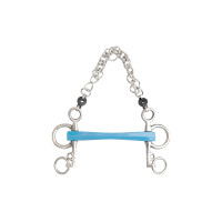 Mors pelham Metalab Flexi recto ramas cortas Azul Mors pelham Metalab Flexi recto ramas cortas Azul