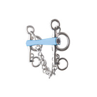 Mors pelham Metalab Flexi recto ramas cortas Azul Mors pelham Metalab Flexi recto ramas cortas Azul