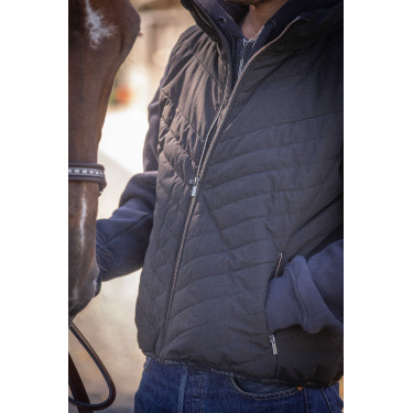 Chaleco acolchado sin mangas Longueil Paddock Sports Negro Chaleco acolchado sin mangas Longueil Paddock Sports Negro