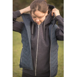 Chaleco acolchado sin mangas Longueil Paddock Sports Azul marino