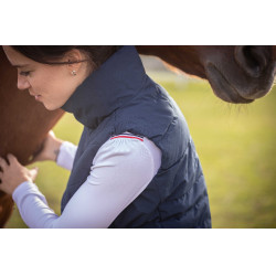 Chaleco acolchado sin mangas Longueil Paddock Sports Azul marino