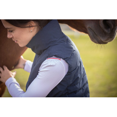 Chaleco acolchado sin mangas Longueil Paddock Sports Azul marino