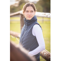 Chaleco acolchado sin mangas Longueil Paddock Sports Azul marino