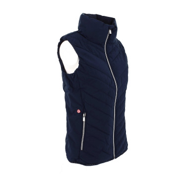 Chaleco acolchado sin mangas Longueil Paddock Sports Azul marino
