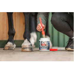 Ungüento natural LEOVET Huf Lab con pincel