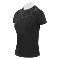 Polo Equithème London de manga corta Negro