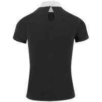 Polo Equithème London de manga corta Negro