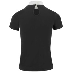 Polo Equithème London de manga corta Negro