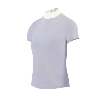 Polo Equithème London de manga corta Púrpura Violeta