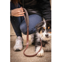 Correa para perros Pénélope Rubber Havana Marr&amp;amp;amp;oacute;n