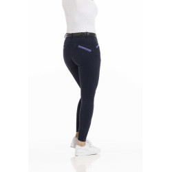 Pantalón Equithème Kylie con culera de silicona Azul marino Pantalón Equithème Kylie con culera de silicona Azul marino