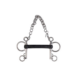 Mors Pelham Metalab caucho flexible recto