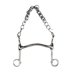 Freno de embocadura Metalab con cañón hueco