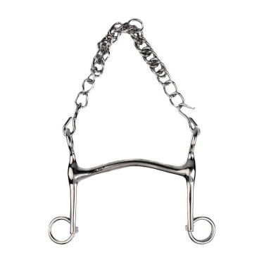 Freno de embocadura Metalab con cañón hueco