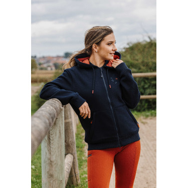 Pantalón Equithème Brigitte con culera de silicona Naranja