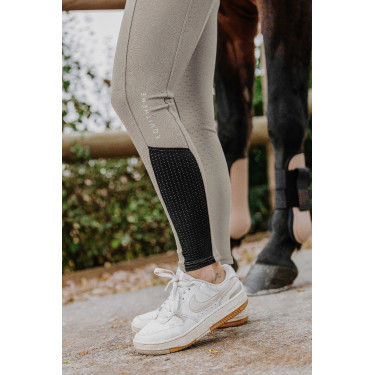 Pantalón Equithème Brigitte con culera de silicona Gris pardo Marr&amp;amp;amp;oacute;n