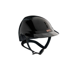Casco de carbono NACA Gravity S Negro carbón brillante / oro rosa