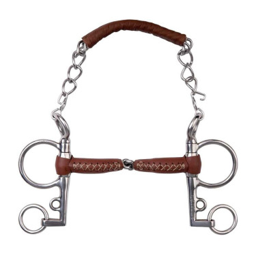 Pelham Metalab Pinchless de cuero de 2 piezas