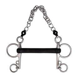 Pelham Metalab de goma rígida recto