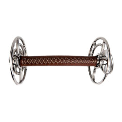 Filete elevador Metalab JW de acero inoxidable y cuero