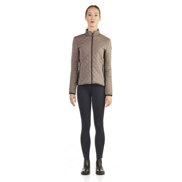Chaqueta corta acolchada Ego7 Atena para mujer Tórtola Marr&amp;amp;amp;oacute;n