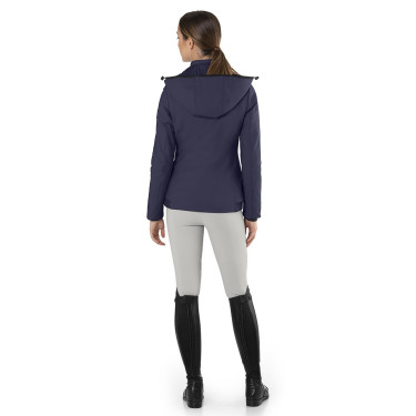 Chaqueta acolchada Ego7 Galy Lux con capucha desmontable para mujer Marino Azul marino