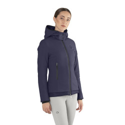 Chaqueta acolchada Ego7 Galy Lux con capucha desmontable para mujer Marino Azul marino